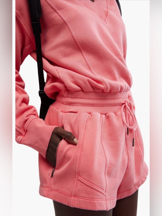 FP Movement by Free People Pants - FP Movement by Free People Coral Pink Drawstring  Intercept Romper / NWT